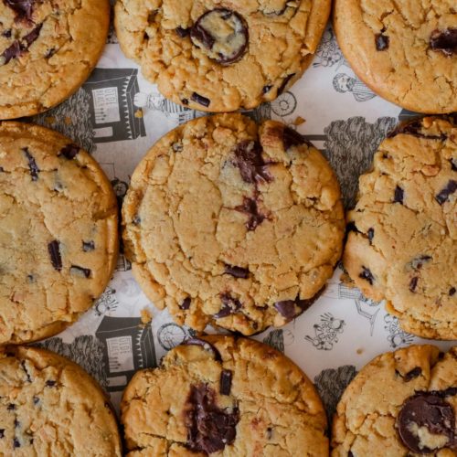 Peanut Butter and Chocolate Chip Cookie