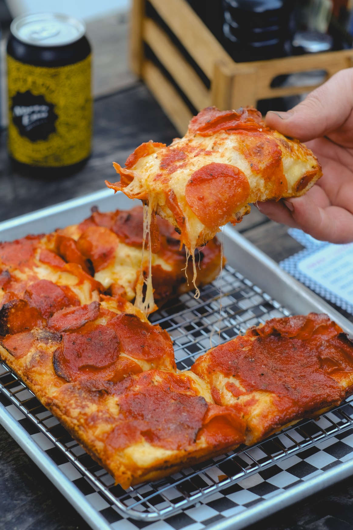 Deep Dish Pizza and Beer
