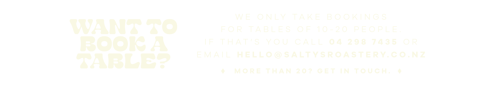 Saltys Bookings Web